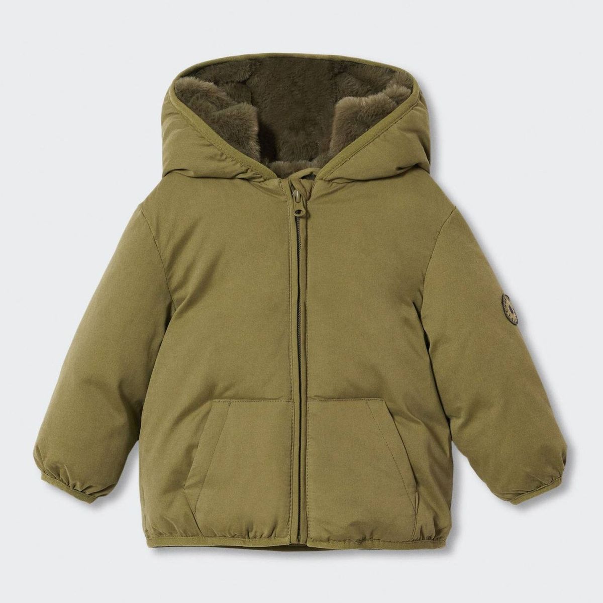 MANGO KIDS - Mango Kids Parka Acolchada Capucha Chiporro
