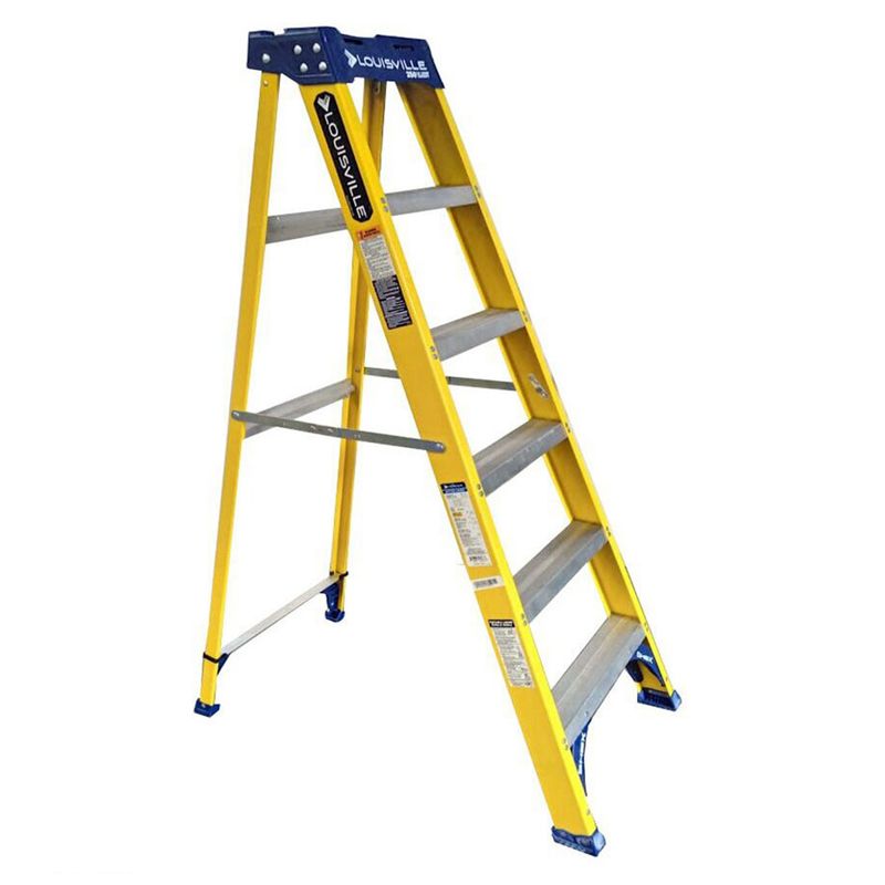 CUPRUM - Escalera Tijera Fibra Profesional 183 Mt. 6 Pel.