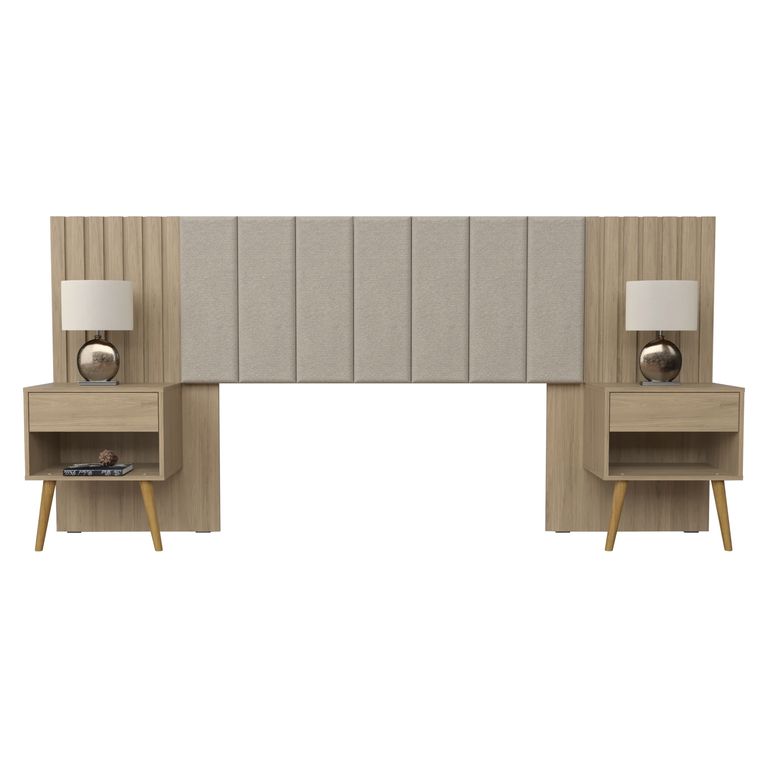 Set Respaldo Cama Zara 2 Plazas Hanover