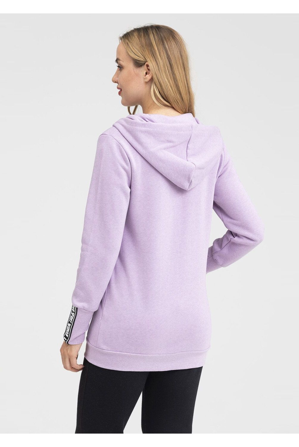 FASHION'S PARK - Poleron Largo Tape Mujer Lila Melange