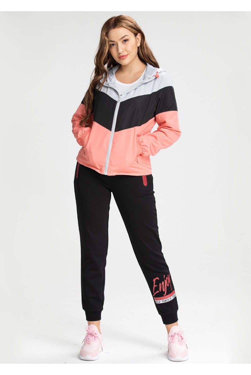 FASHION'S PARK - Chaqueta Cortaviento Tricolor Mujer Gris