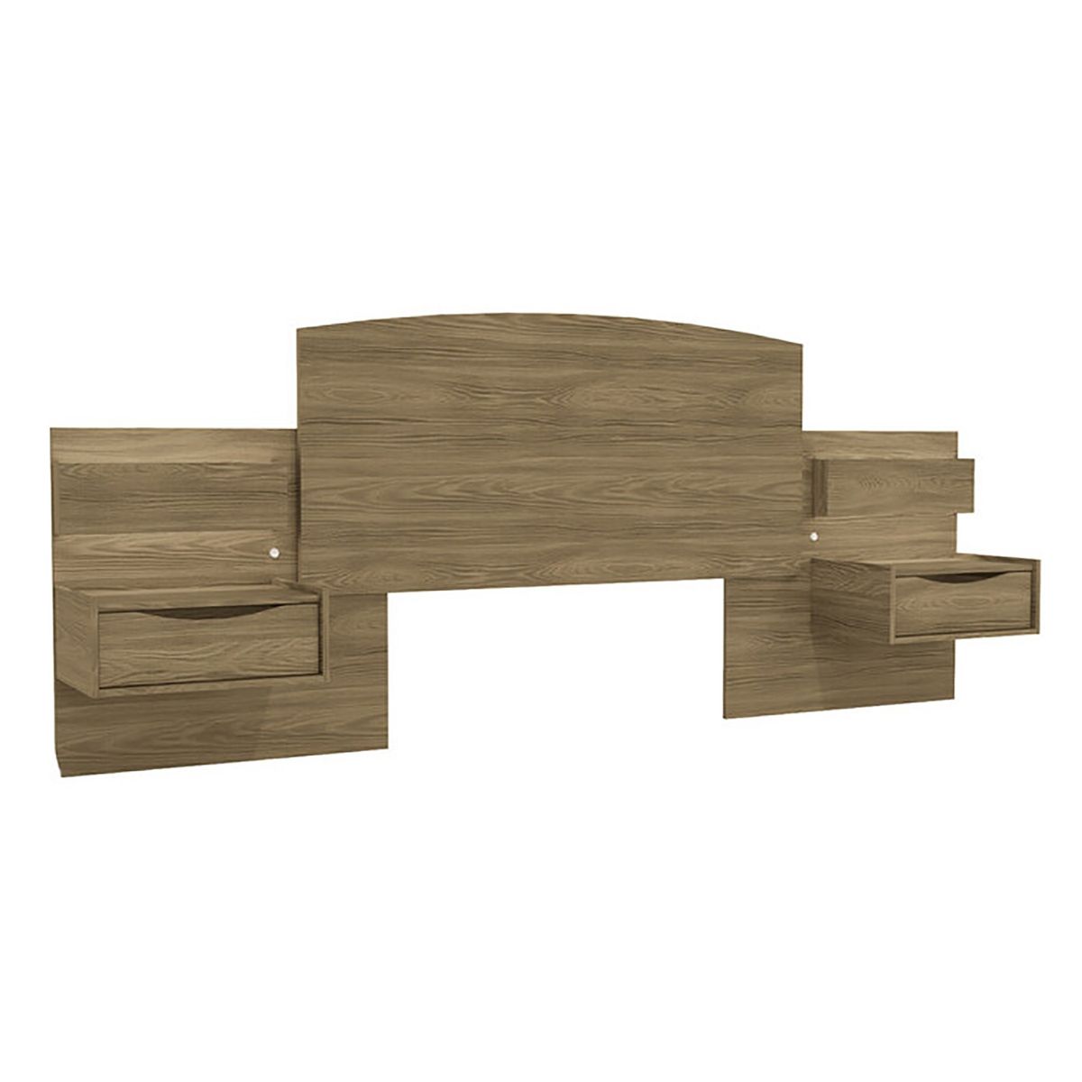 HOGA - Respaldo de Cama con Veladores y Luz Led Antonella