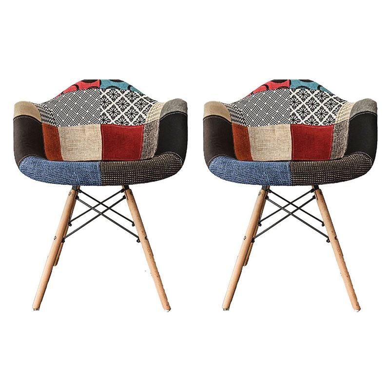 GLOBAL - Pack 2 Sillas Eames patchwork variado