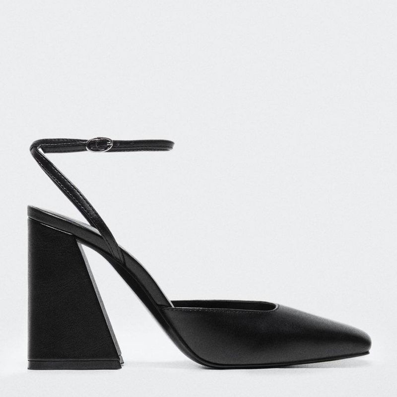 Mango - Zapato Formal Mujer Negro Mango