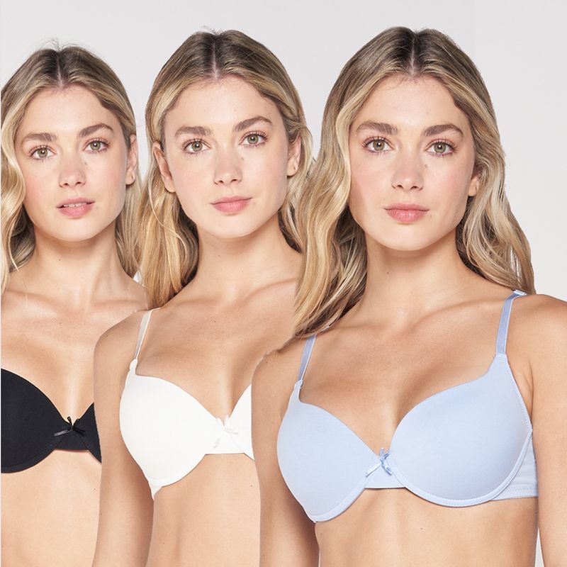 INTIME - Pack 3 Sostenes Copa B Mujer Intime