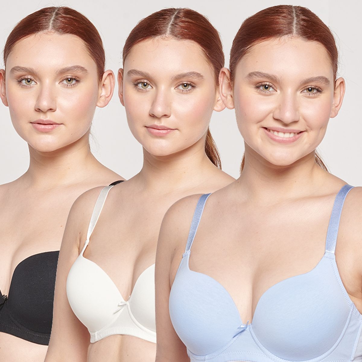 INTIME - Pack De 3 Sostenes Copa C Mujer Intime