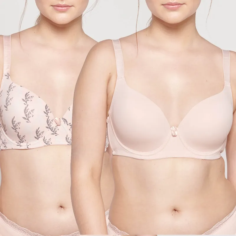 INTIME - Pack De 2 Sostenes Copa D Print Mujer Intime