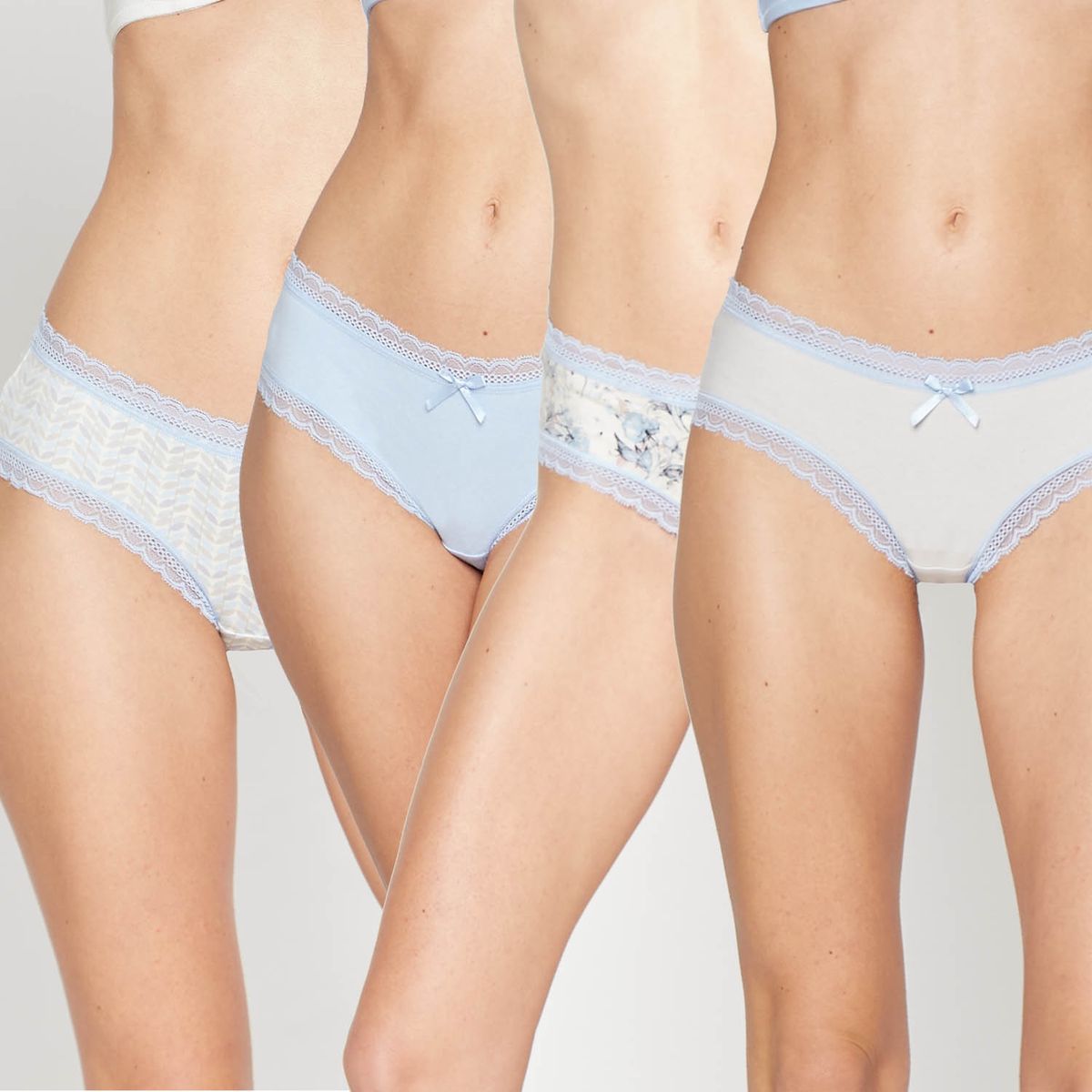 INTIME - Calzón Pack De 4 Pantaleta Mujer Intime