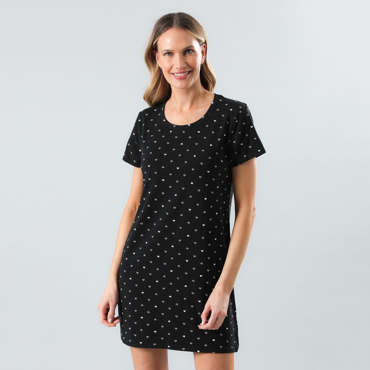 FLORES - Camisola Manga Corta Mujer Flores