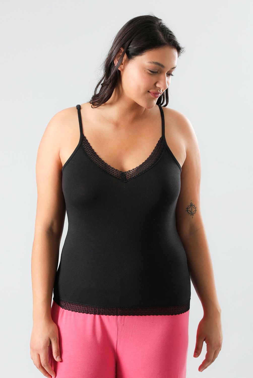FLORES - Polera De Pijama Mujer Sin Mangas Flores
