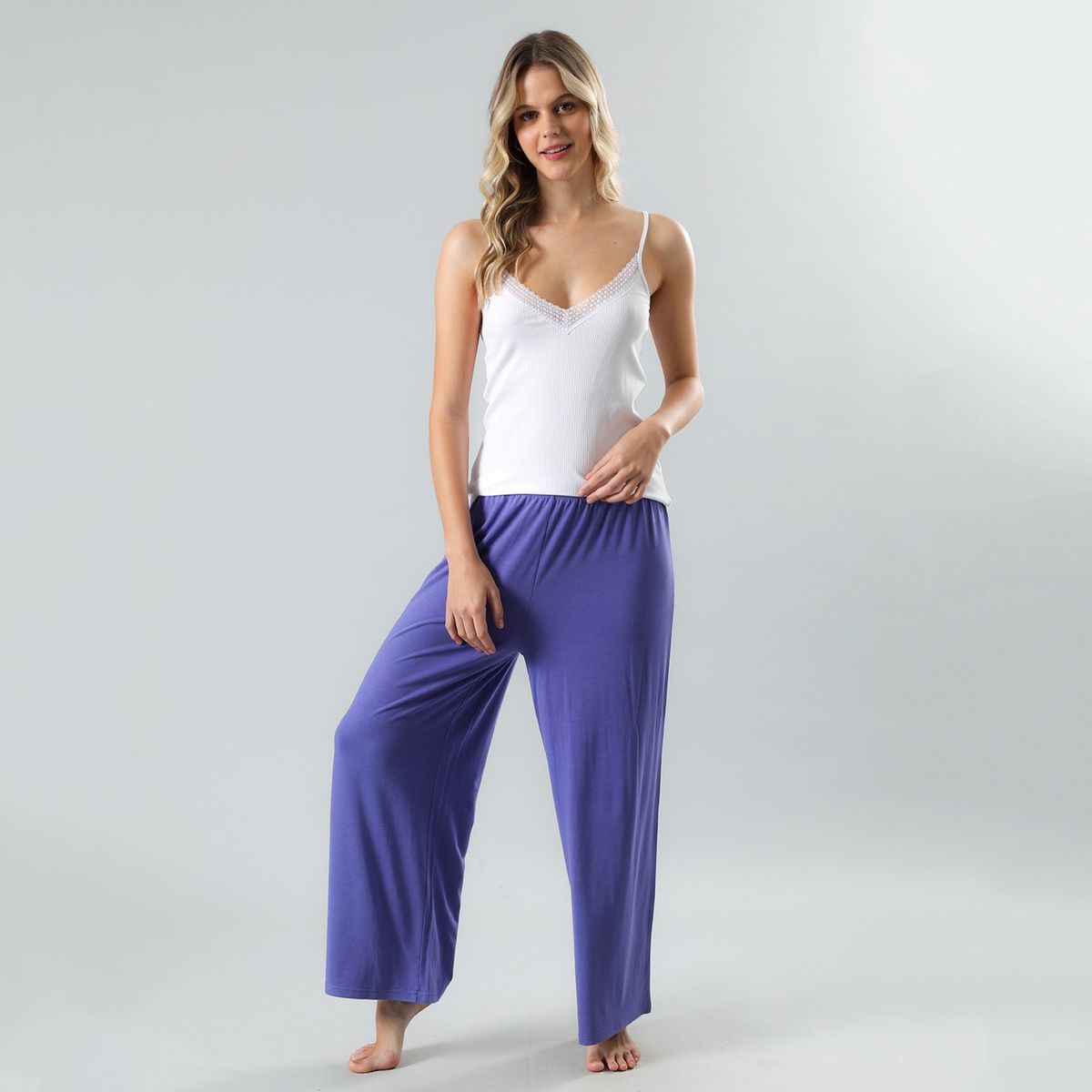 FLORES - Polera De Pijama Mujer Sin Mangas Flores