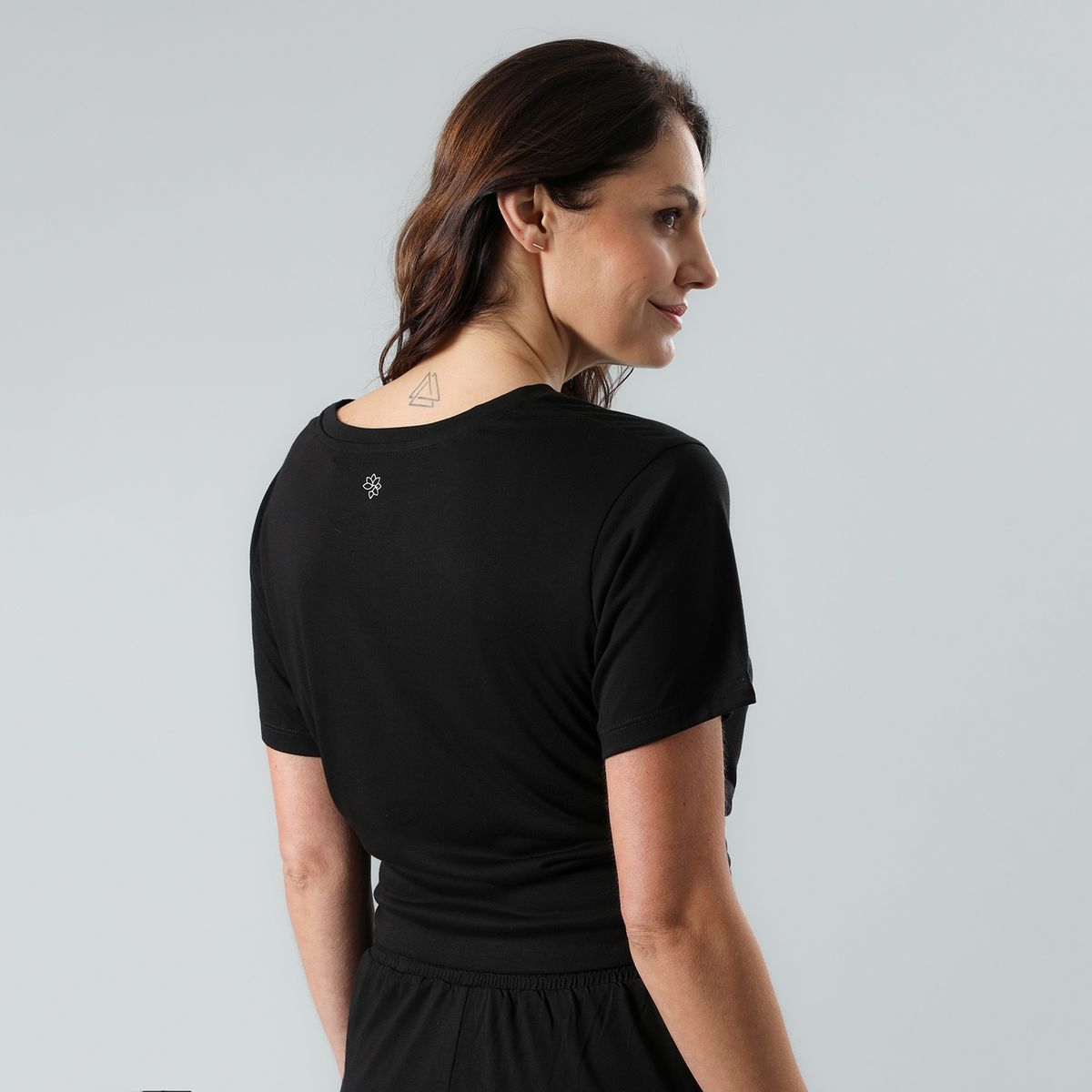 FLORES - Polera De Pijama Mujer Manga Corta Flores