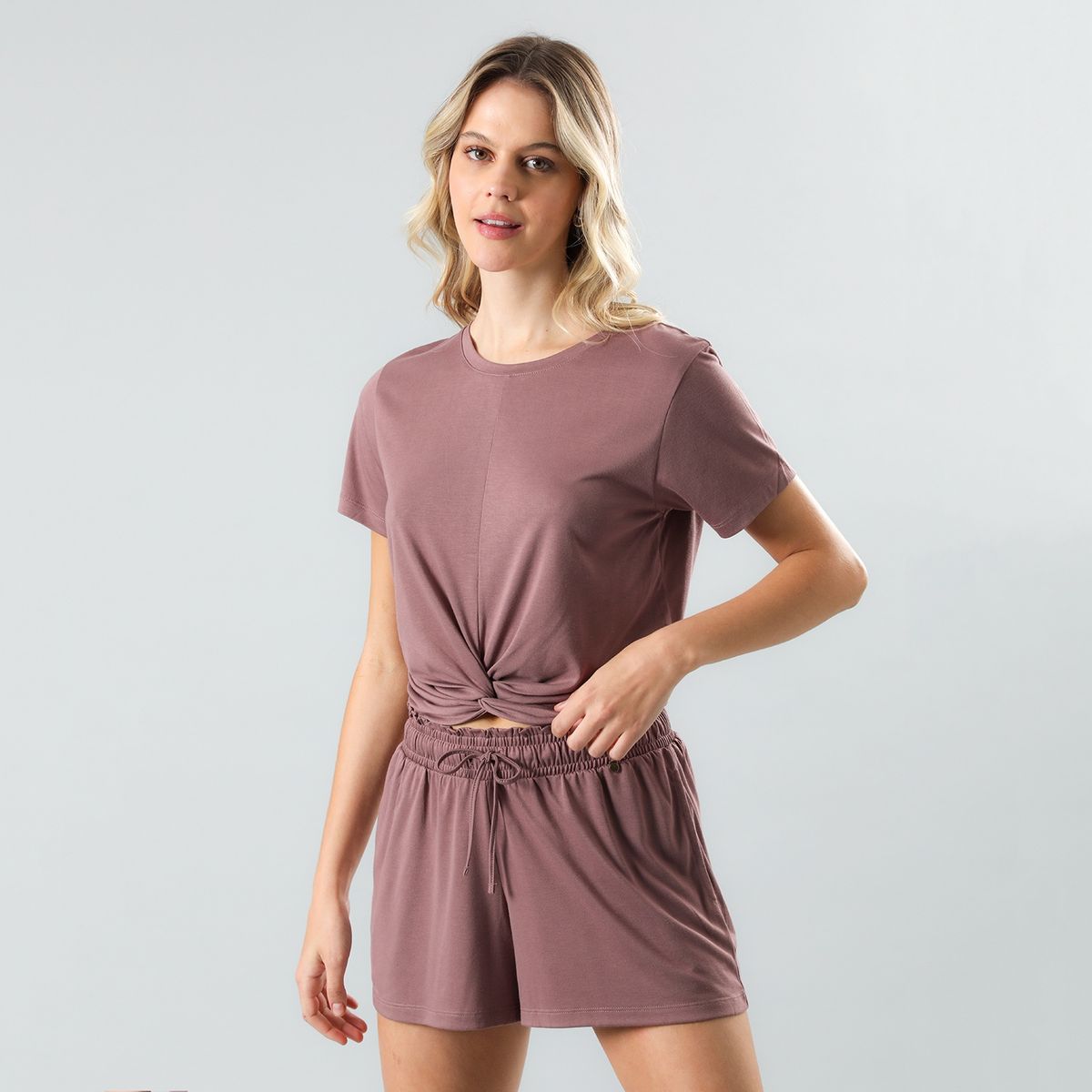 FLORES - Polera De Pijama Mujer Manga Corta Flores
