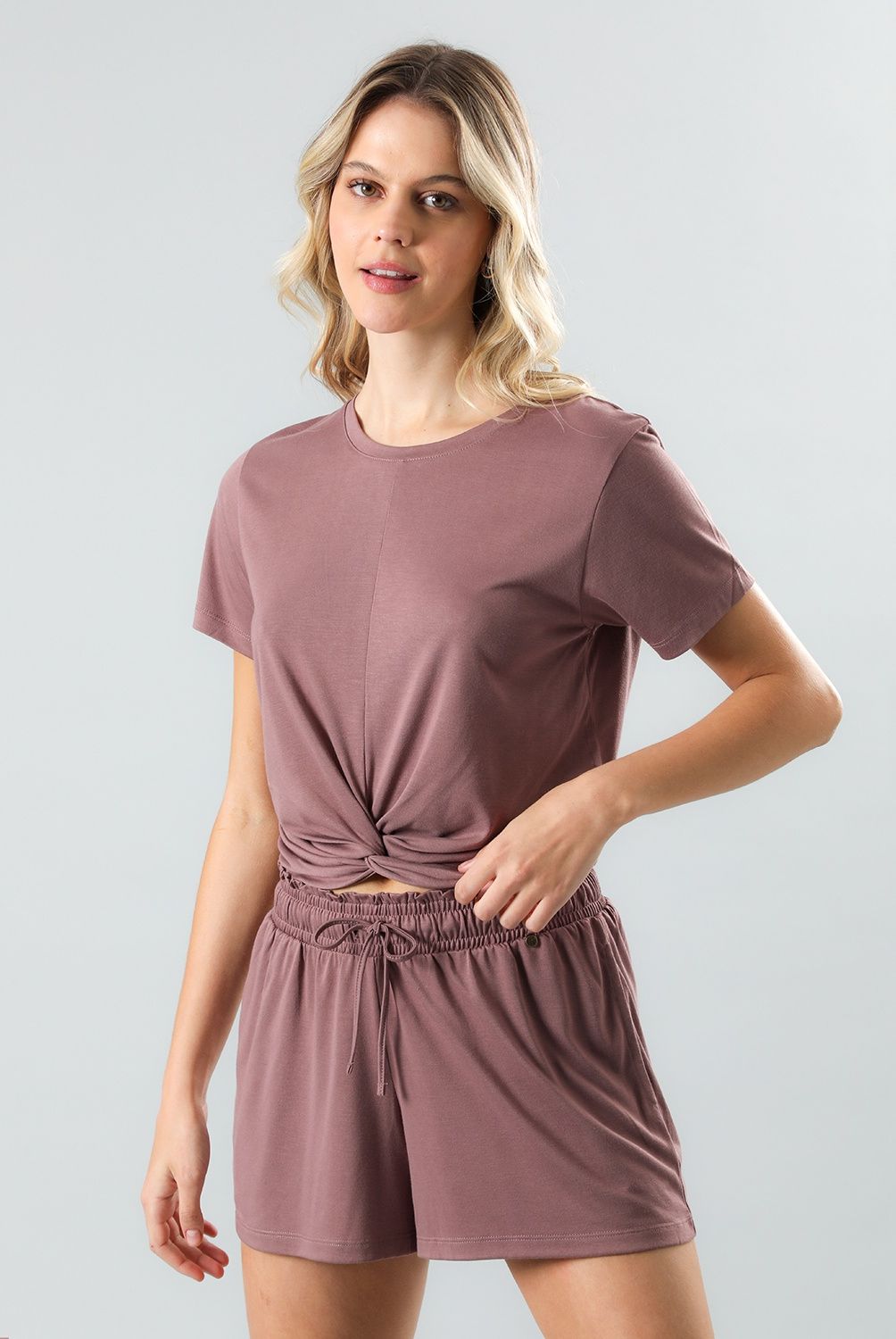 FLORES - Polera De Pijama Mujer Manga Corta Flores