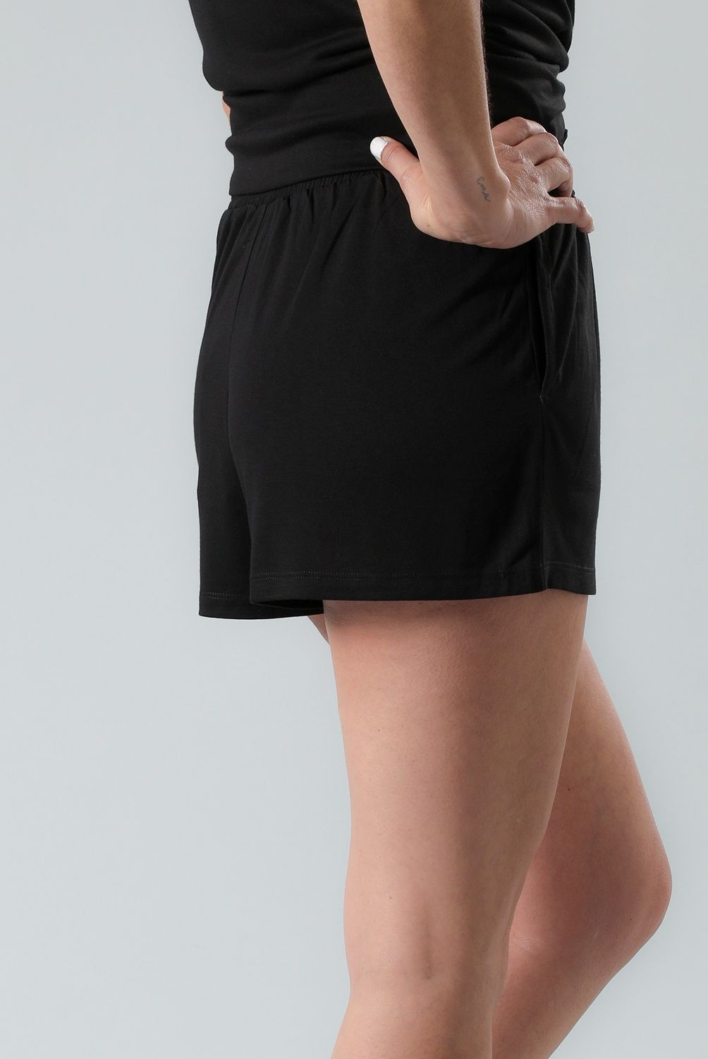 FLORES - Short De Pijama Con Pretina Mujer Flores