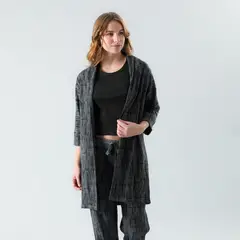 FLORES - Bata Tejido Waffle Mujer