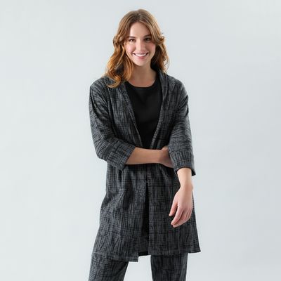 Imagen 2 del producto Bata Tejido Waffle Mujer