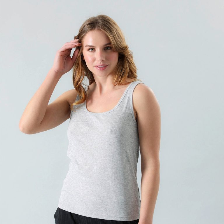 Polera De Pijama Sin Mangas Mujer