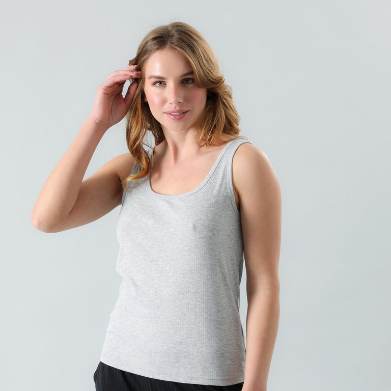 Polera De Pijama Sin Mangas Mujer