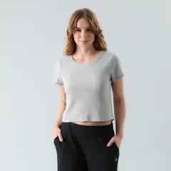 FLORES - Polera Waffle Manga Corta Mujer