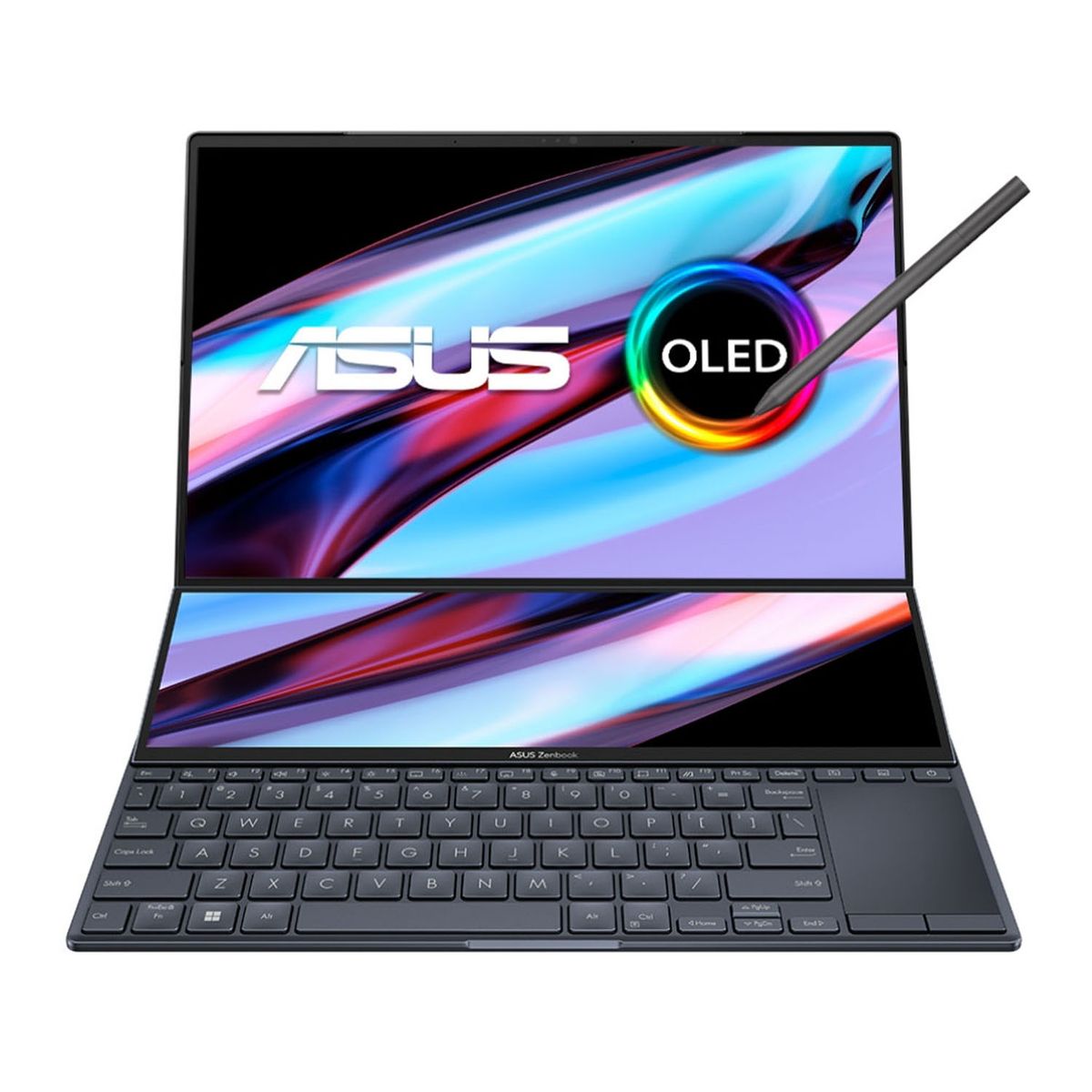 ASUS - Notebook Asus Zenbook Pro Duo 14 OLED Intel Core i7 Intel Iris Xe 32GB RAM 1TB SSD 14.5" 2.8K 120Hz
