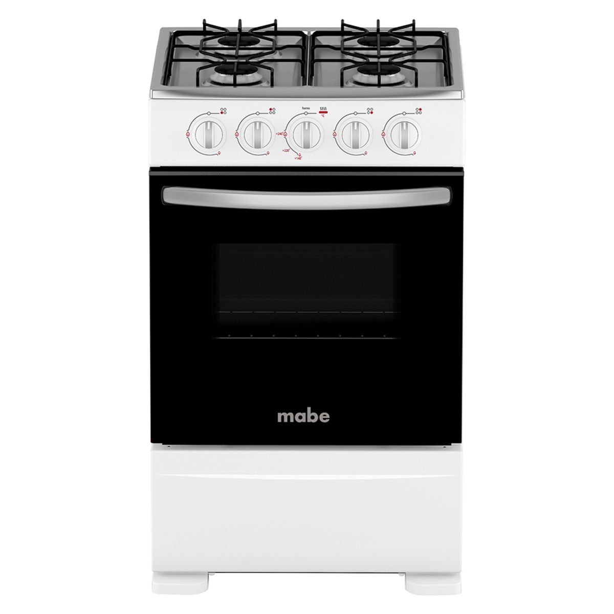 MABE - Cocina 4 Quemadores Horno De 61.56 Lt Gas Licuado Cmc20Abx-6 Mabe