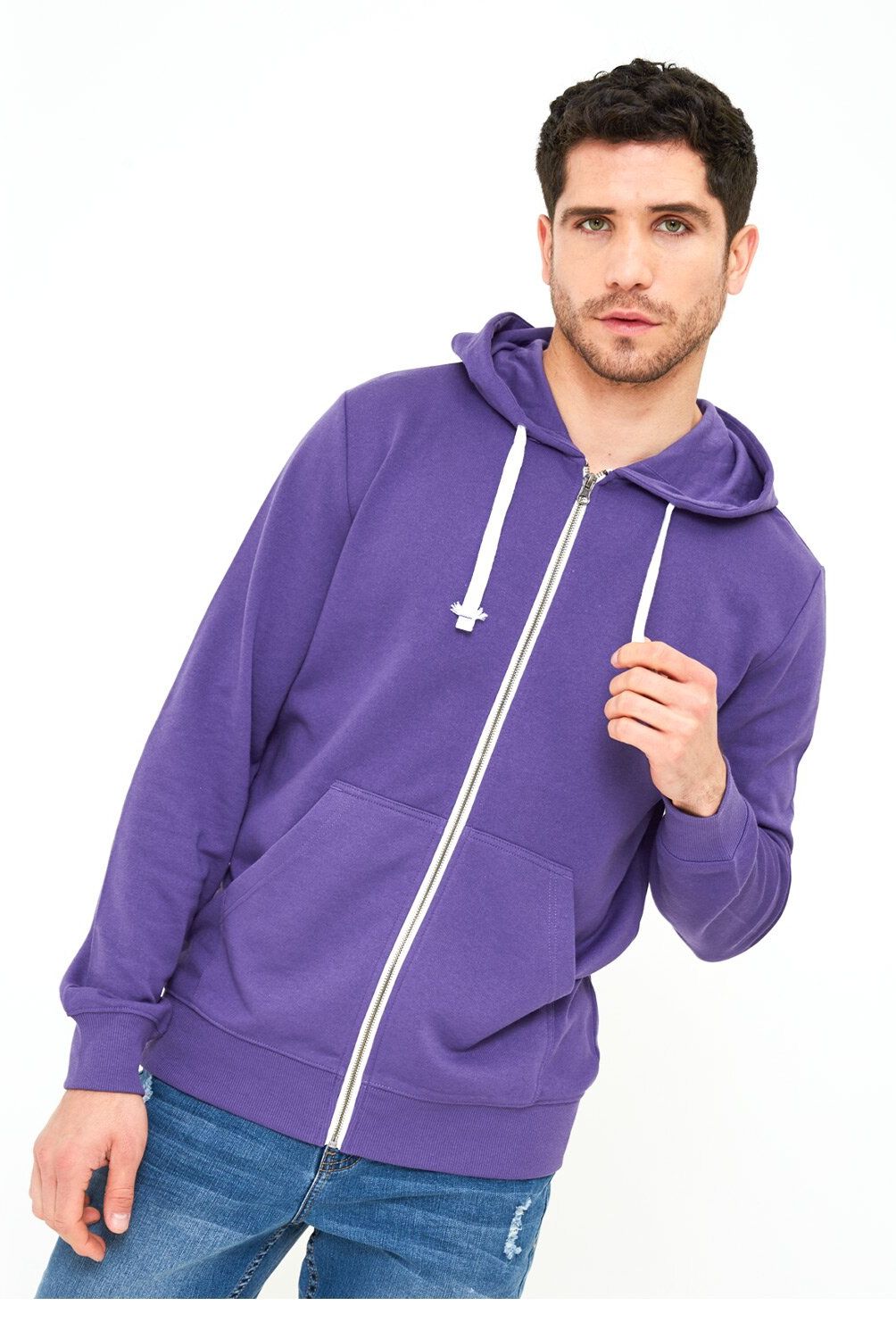 FASHION'S PARK - Poleron Rider Hombre Morado