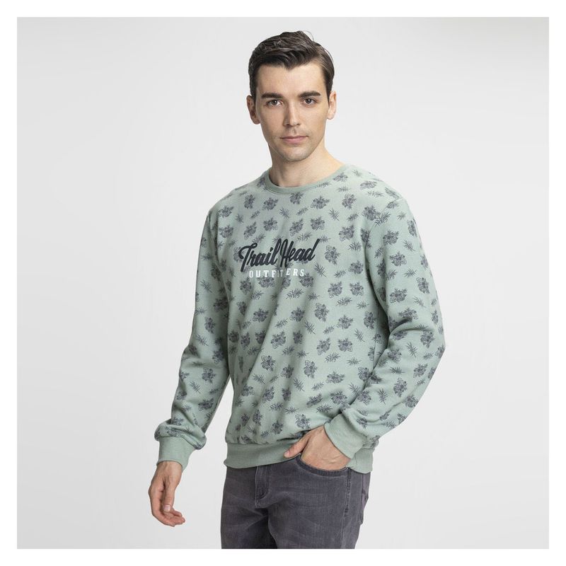 FASHION'S PARK - Poleron Urban Hombre Verde Claro