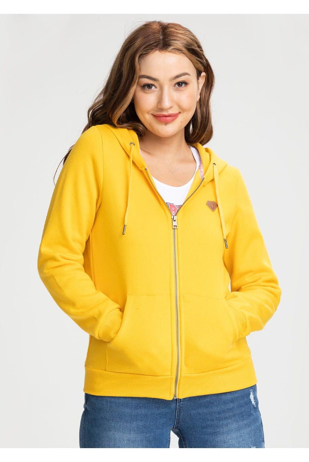 FASHION'S PARK - Poleron Hoodie Mujer Mostaza