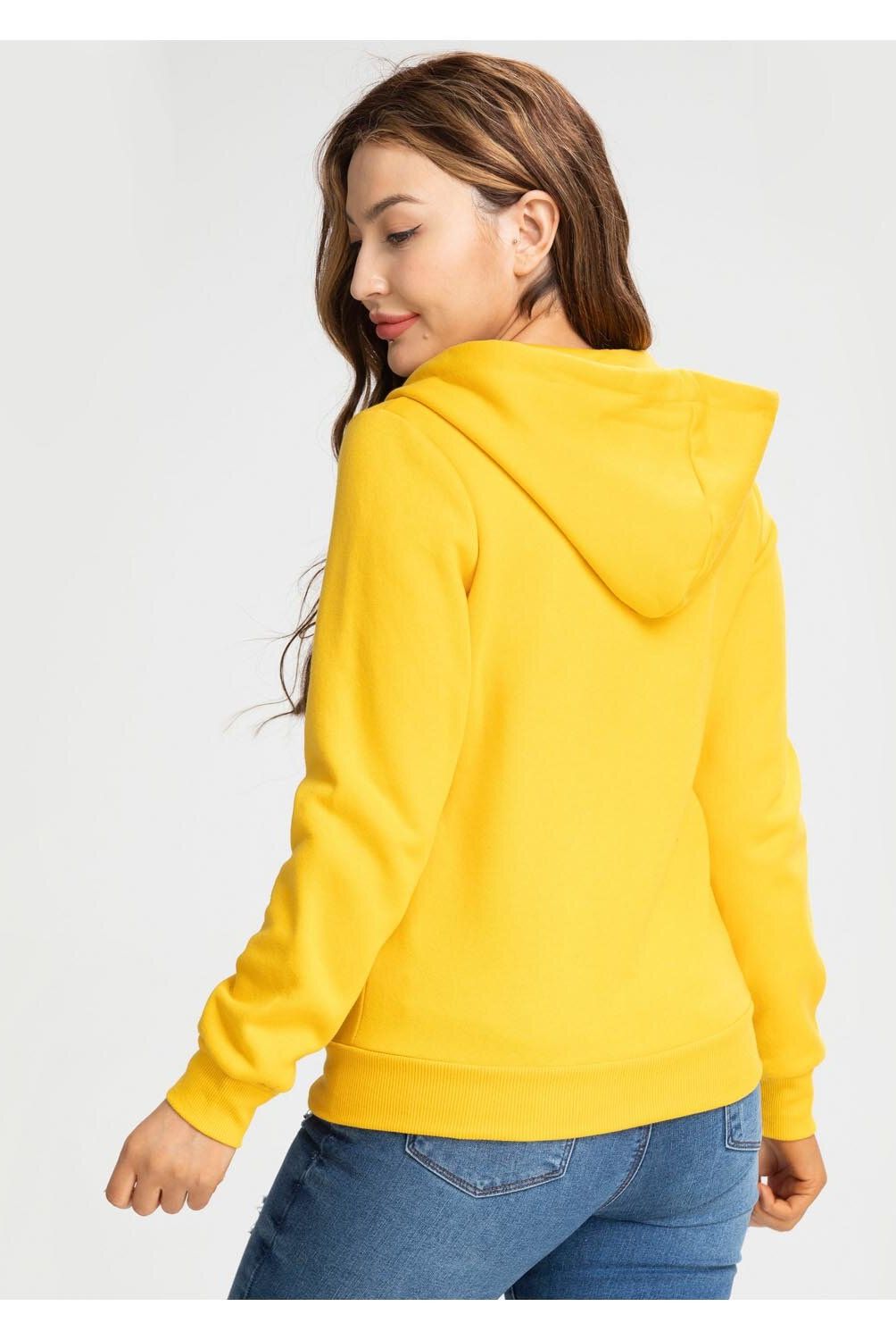 FASHION'S PARK - Poleron Hoodie Mujer Mostaza