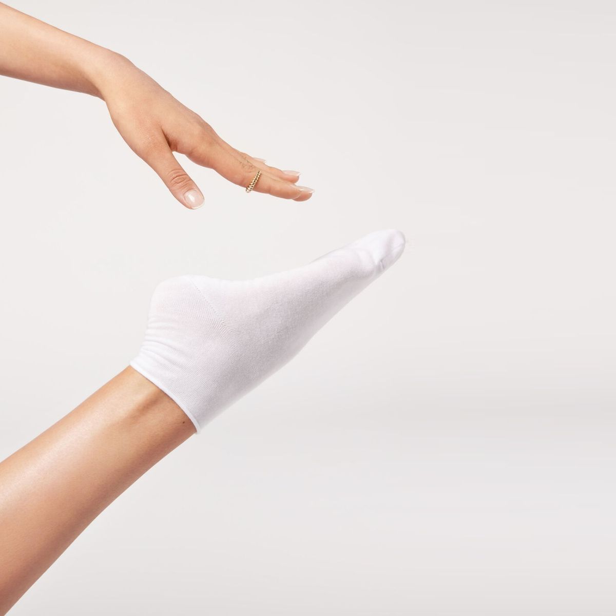 CALZEDONIA - Calcetín Corto de Algodón Sin Borde Mujer Calzedonia