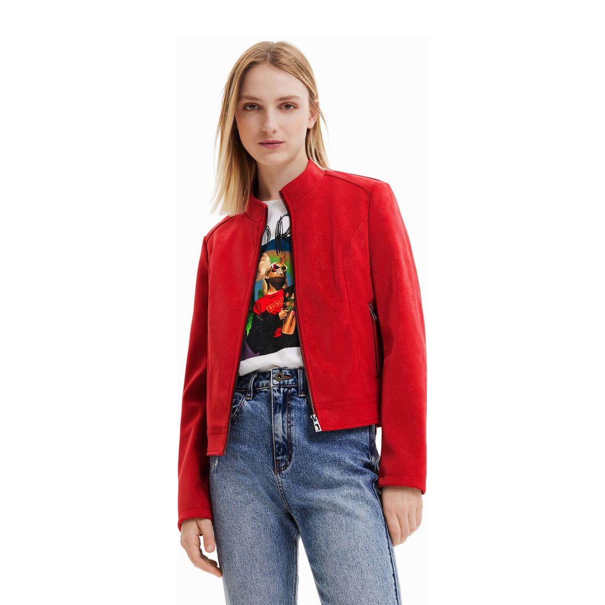 DESIGUAL - Desigual Chaqueta Tipo Gamuza Mujer