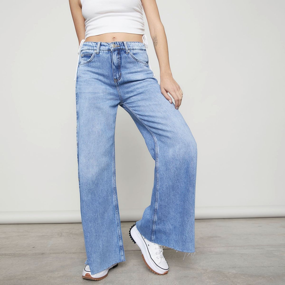 AMERICANINO - Americanino Jeans Wide Leg Alto Mujer