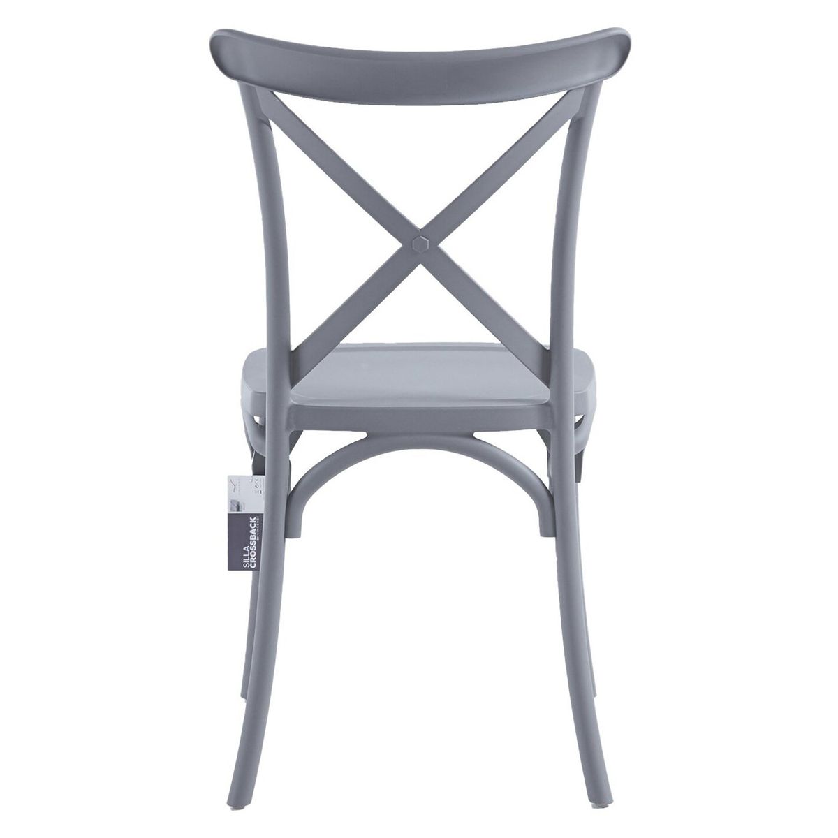 VINCENZI - Silla Crossback Gris
