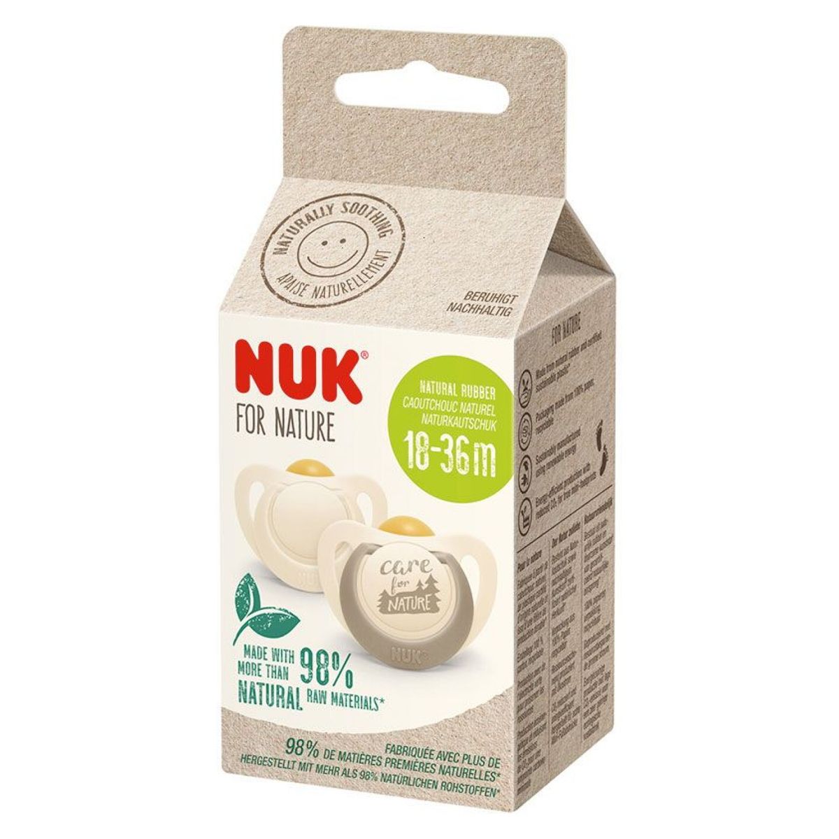 NUK - Chupetes  For Nature Etapa 3 Blanco Nuk