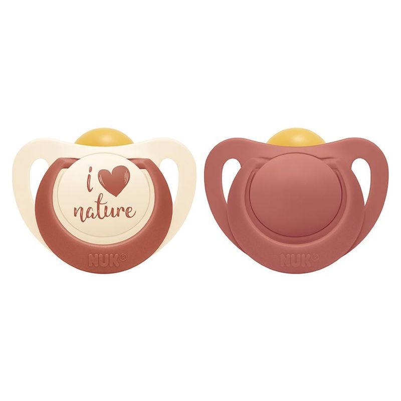 NUK - Chupetes  For Nature Etapa 3  Rosado Nuk