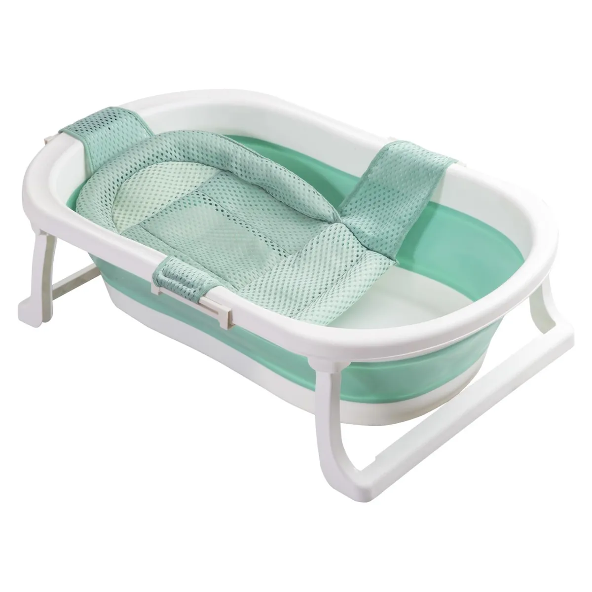 BEBESIT - Bañera Jelly con Hamaca Verde Bebesit