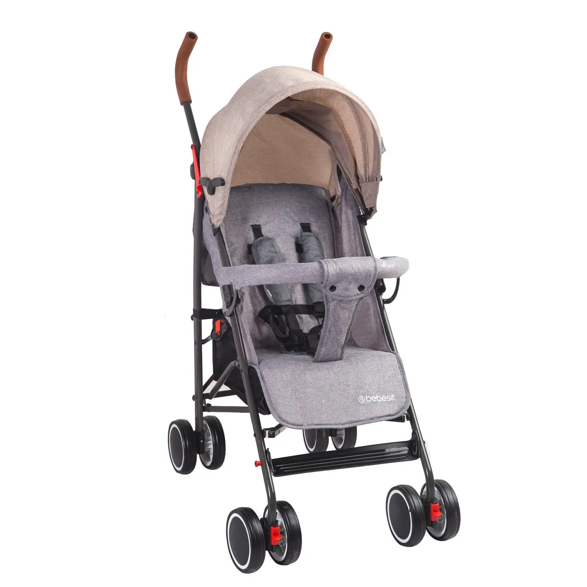 BEBESIT - Coche Paragua Clap Melange Beige Bebesit