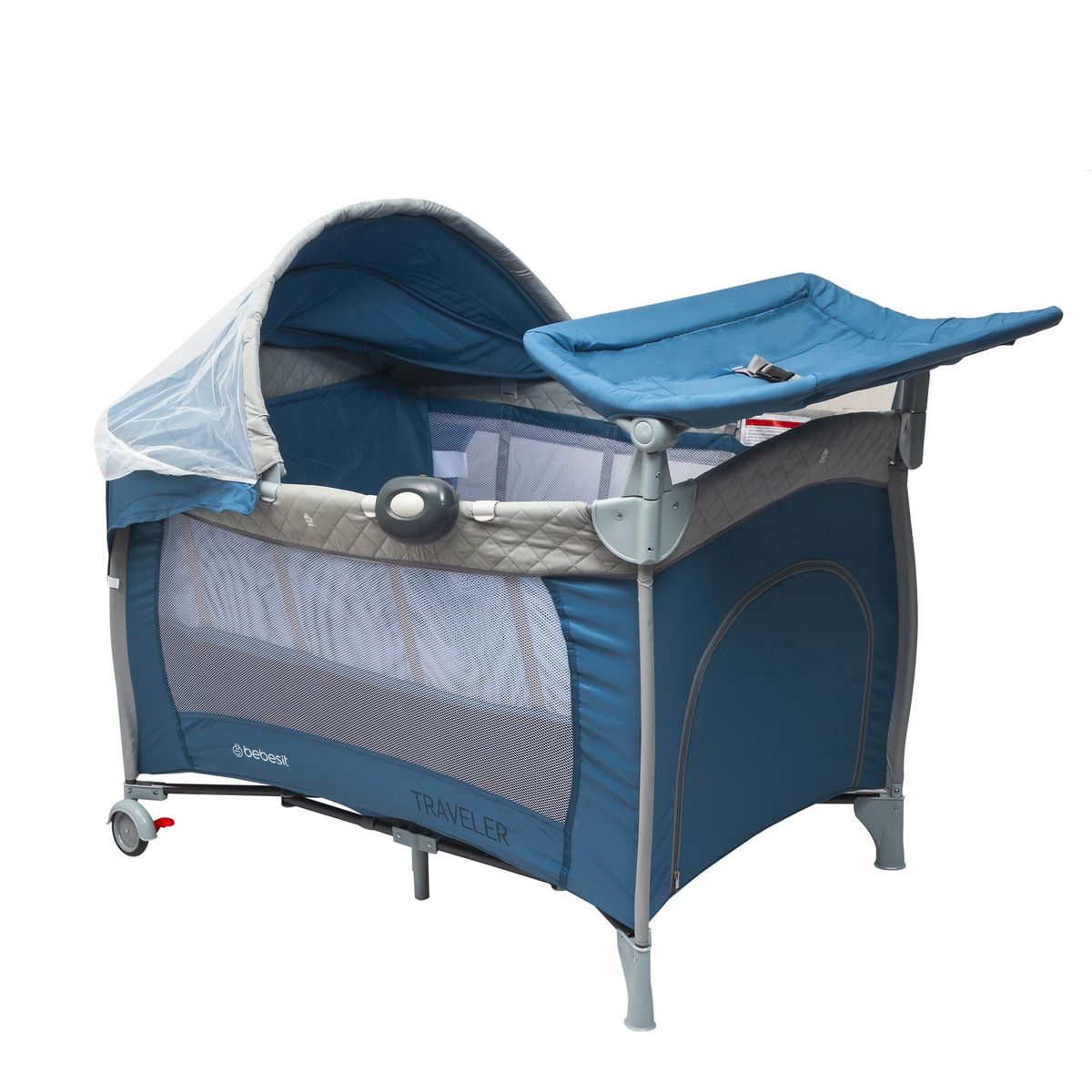BEBESIT - Cuna Colecho Traveler 6044 Azul Bebesit