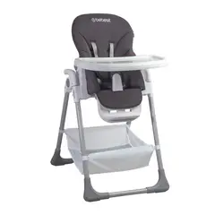 BEBESIT - Silla de Comer Desmontable Snack LX Gris