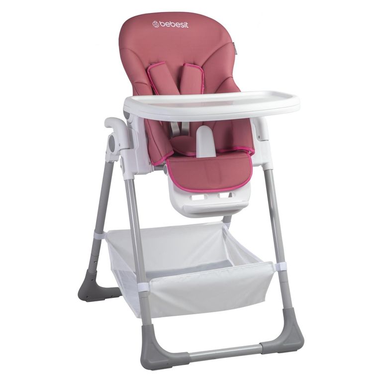 BEBESIT Silla de Comer Desmontable Snack LX Rosada