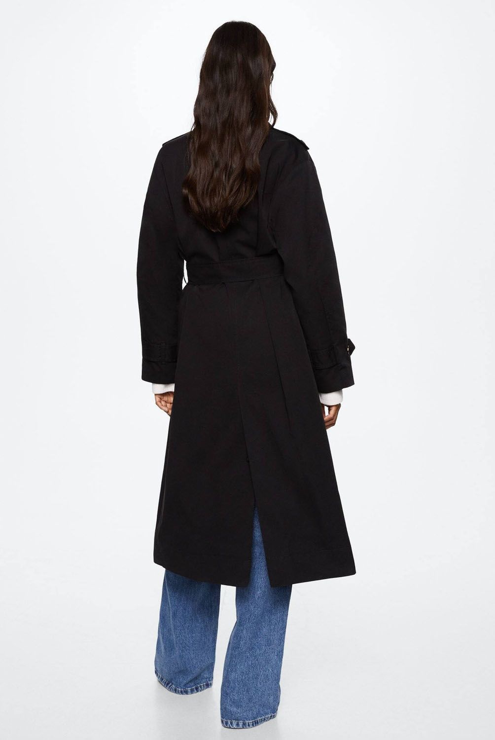 MANGO - Mango Trench Clásico Algodón Angela Mujer