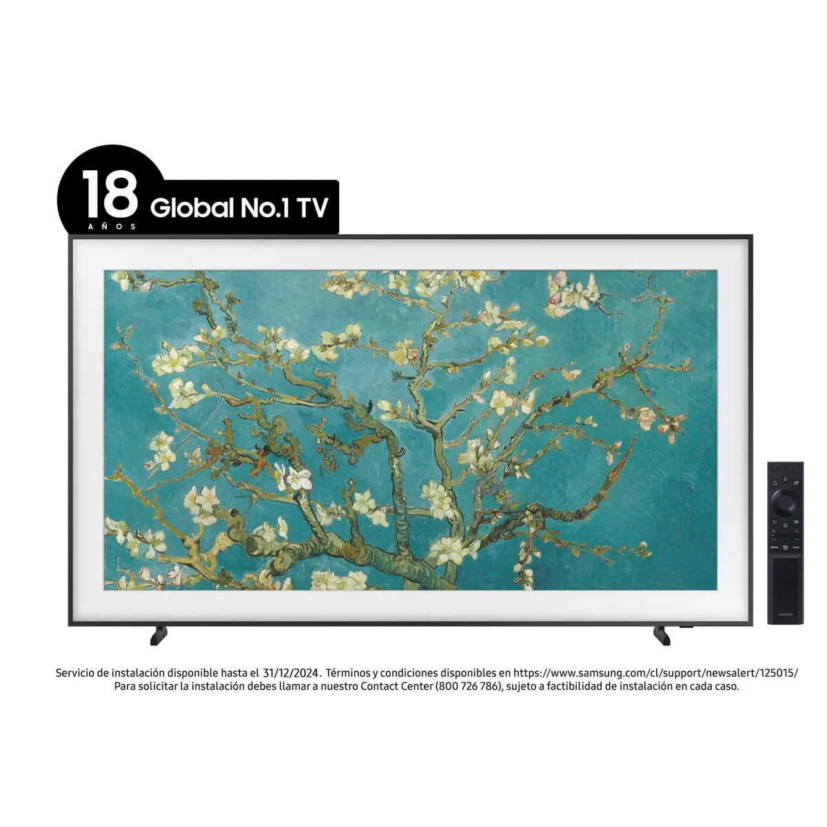 SAMSUNG - QLED Smart TV 55" The Frame QN55LS03BAGXZS Tizen Samsung