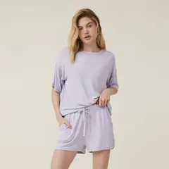 COTTON ON - Short de Pijama -Sleep Recovery Relaxed Mujer
