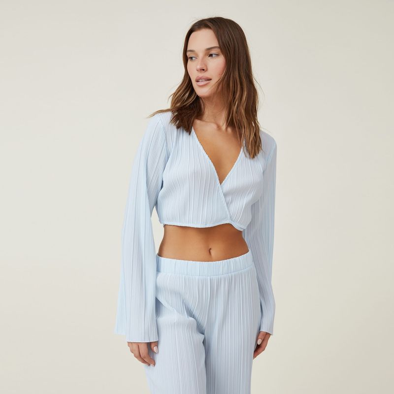 COTTON ON - Set de Pijama Satin - Plisse Fashion Mujer Cotton On