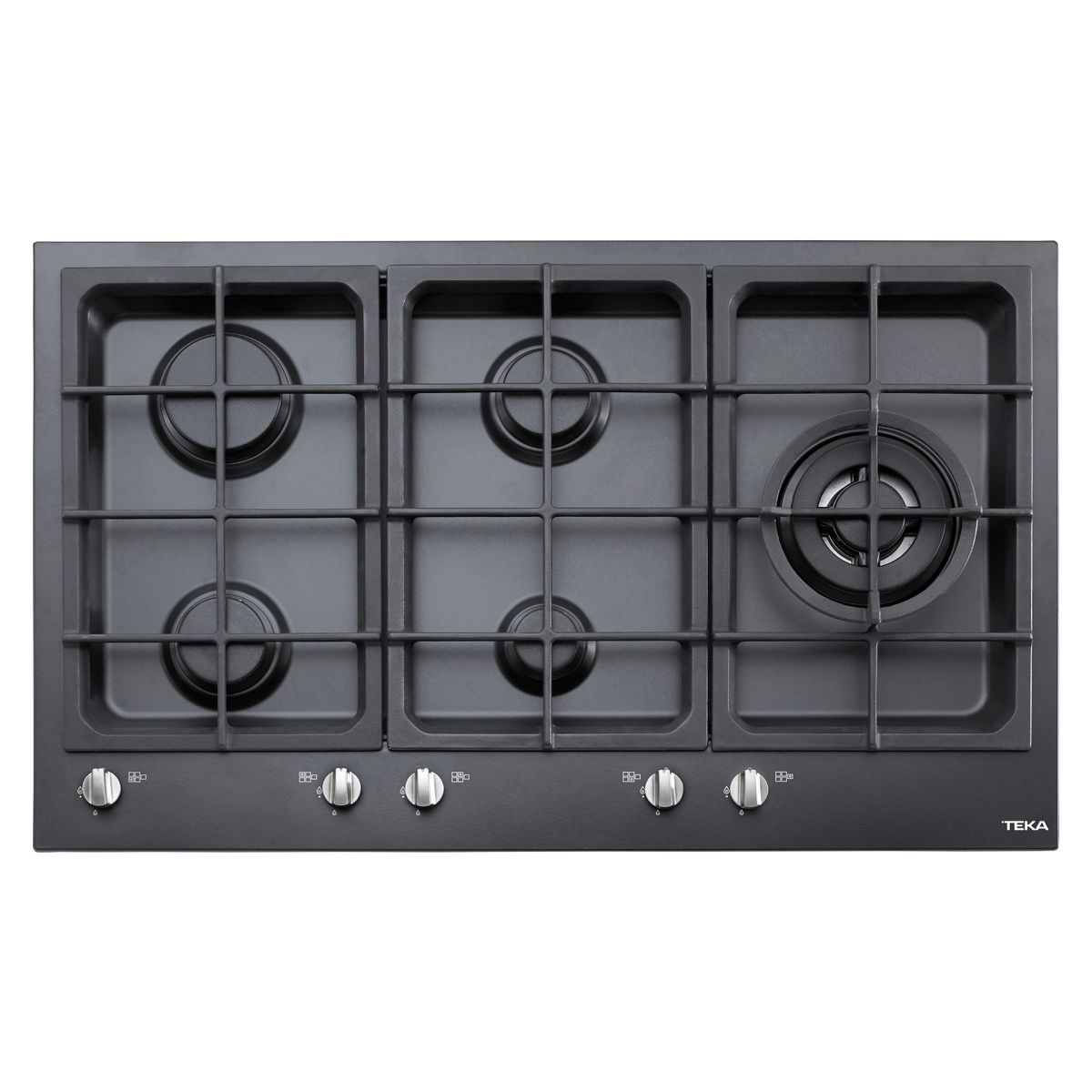 TEKA - Encimera Teka 5Q Ew-90 5G Ai Al Negra