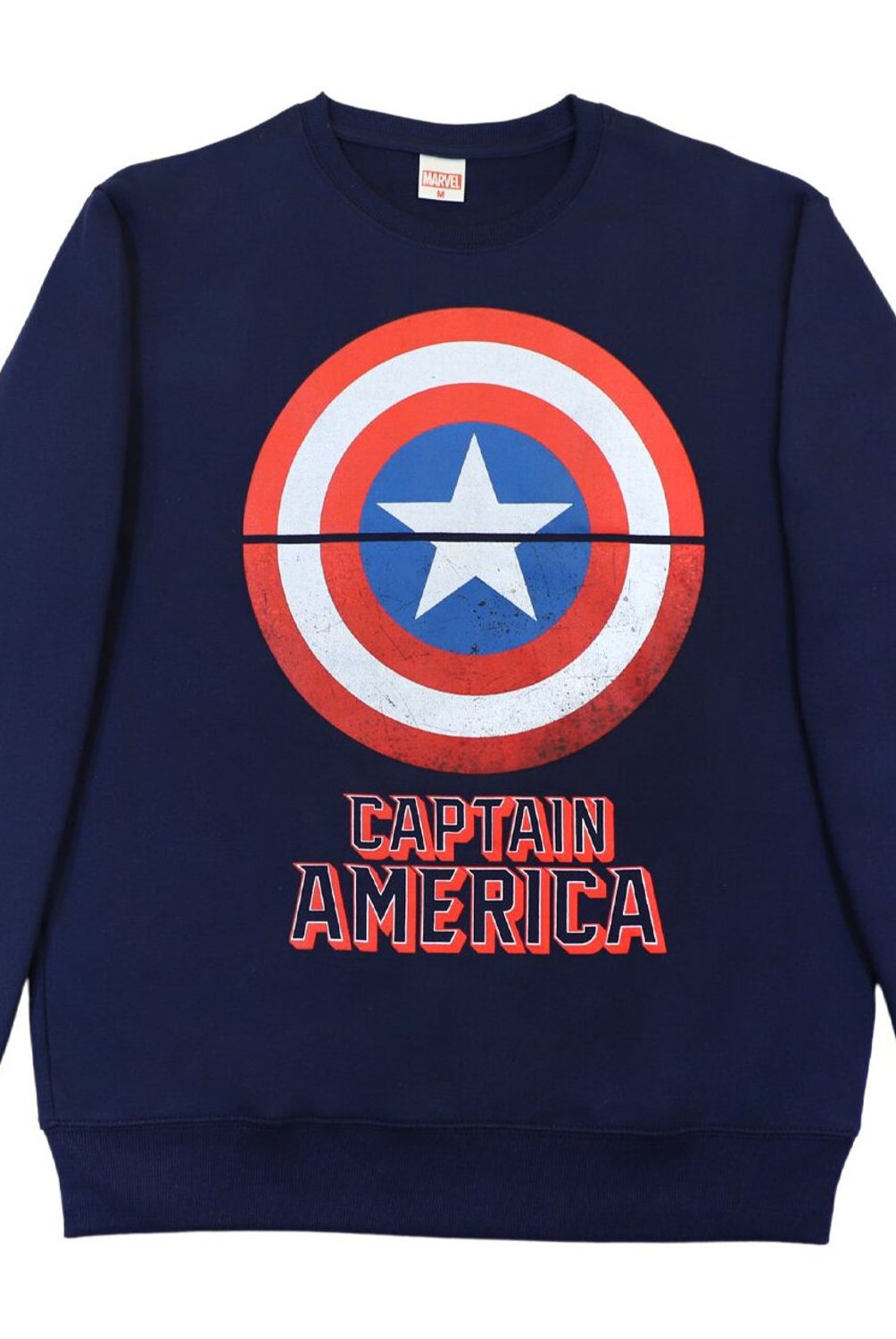 MARVEL - Poleron Hombre Capitan America Azul Marvel