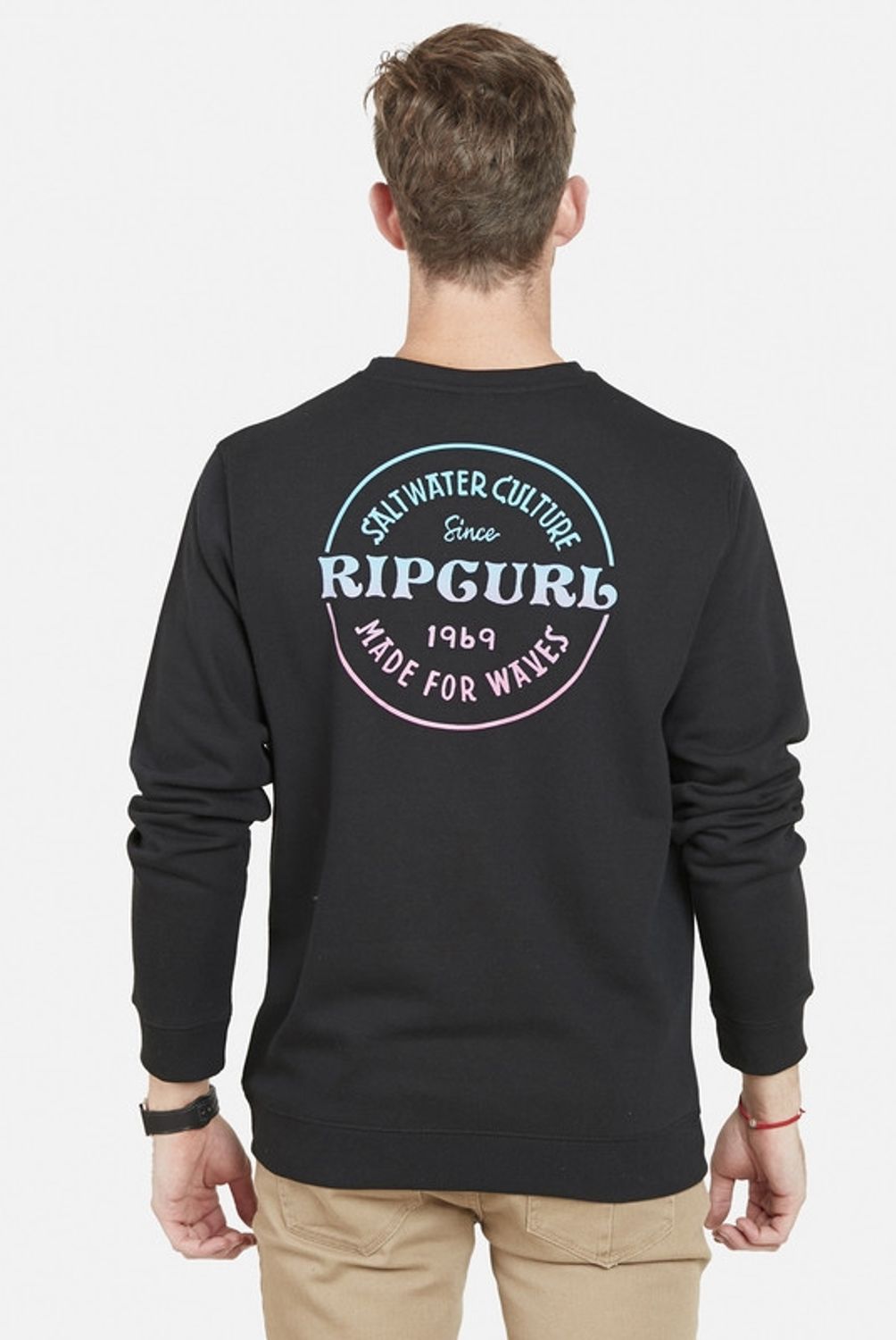 RIP CURL - Poleron Cuello Redondo 6O474 Negro