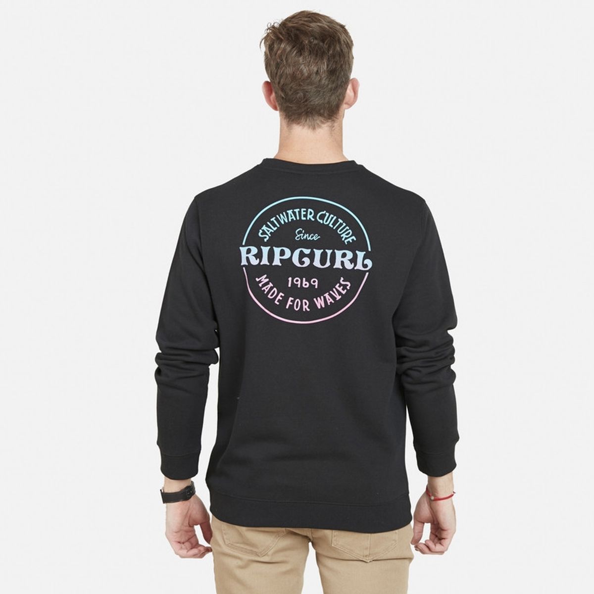 RIP CURL - Poleron Cuello Redondo 6O474 Negro