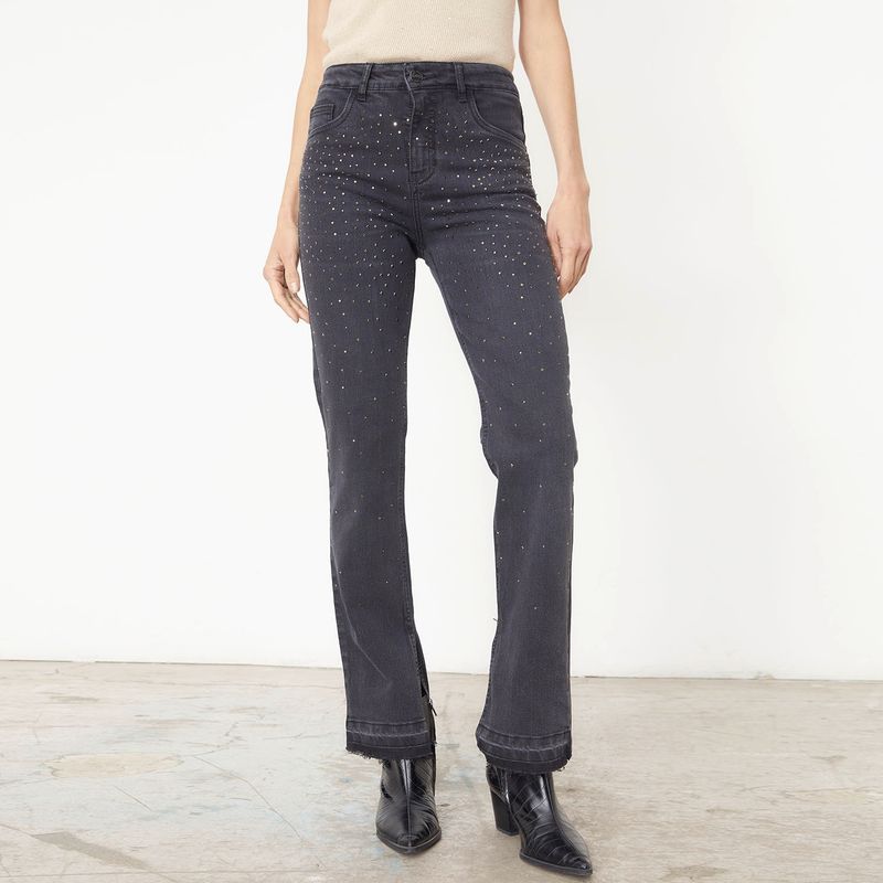APOLOGY - Jeans Recto Tiro Alto Mujer Cecilia Bolocco para Apology
